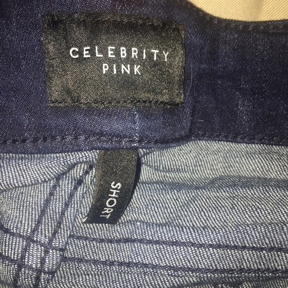 Celebrity pink denim shorts plus size 24 - Picture 3 of 4